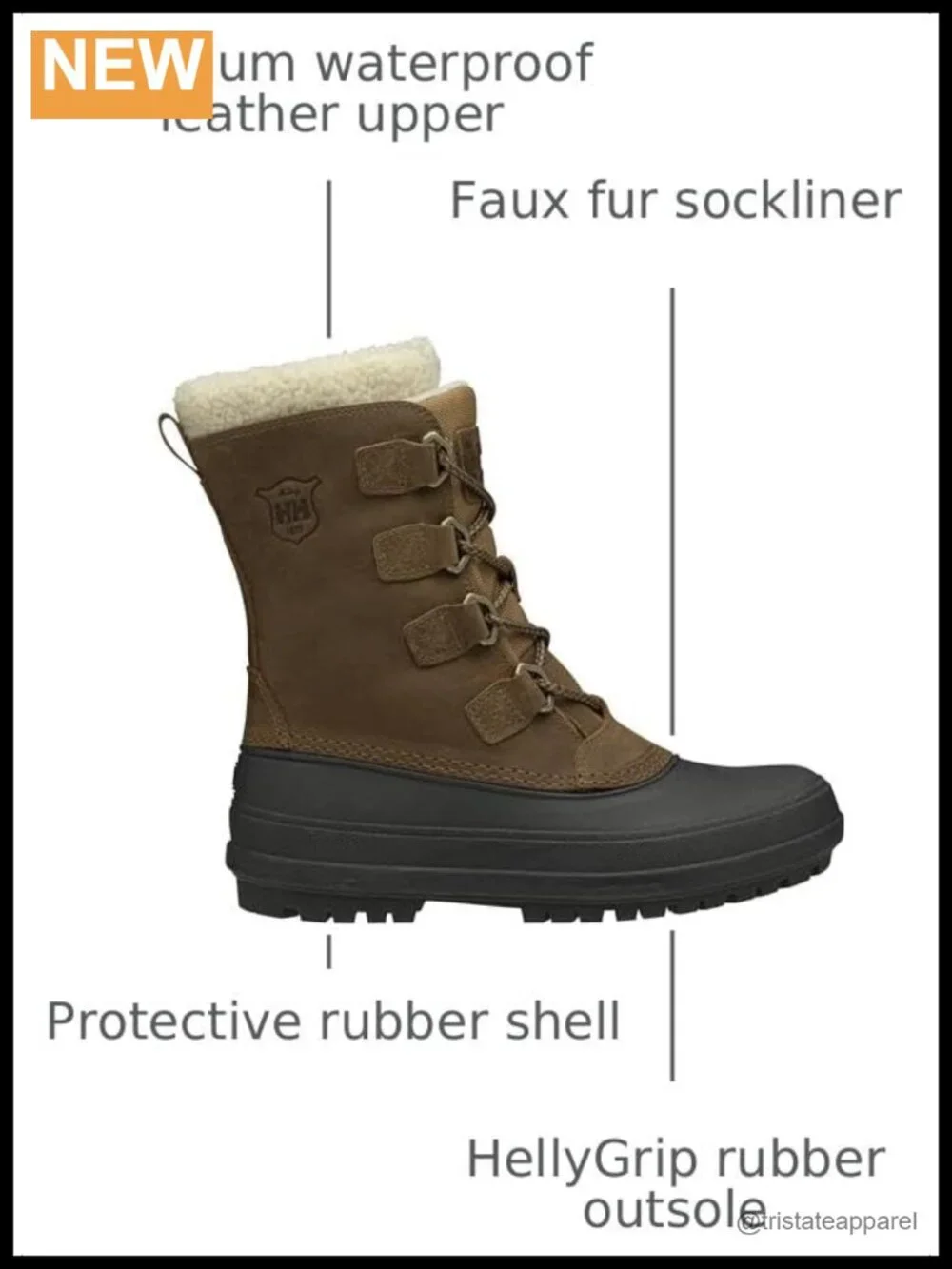Insulated Waterproof Snow Boots Faux Fur Trim Lace Up Calf High